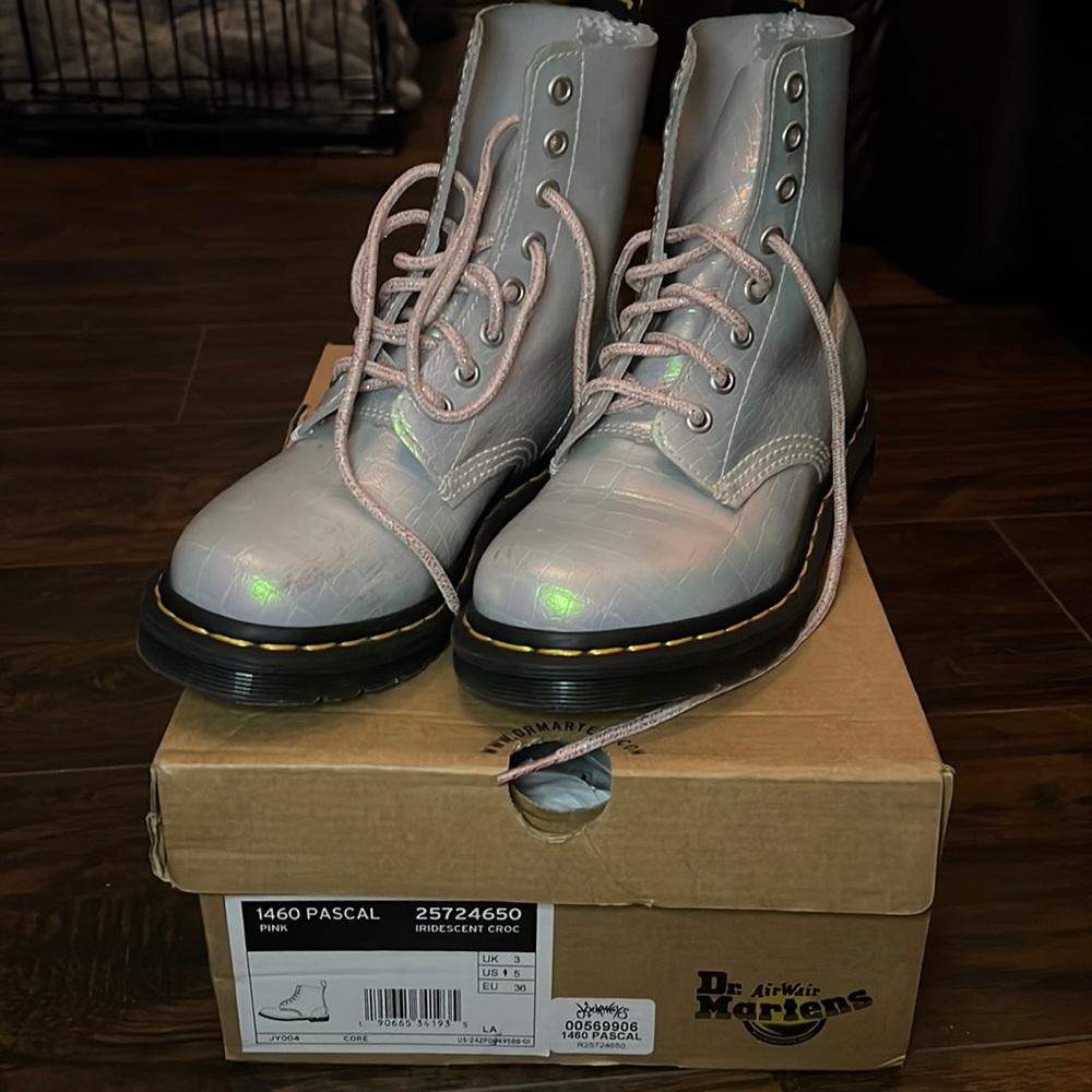 Doc Martens 1460 Pascal iridescent croc kids 5